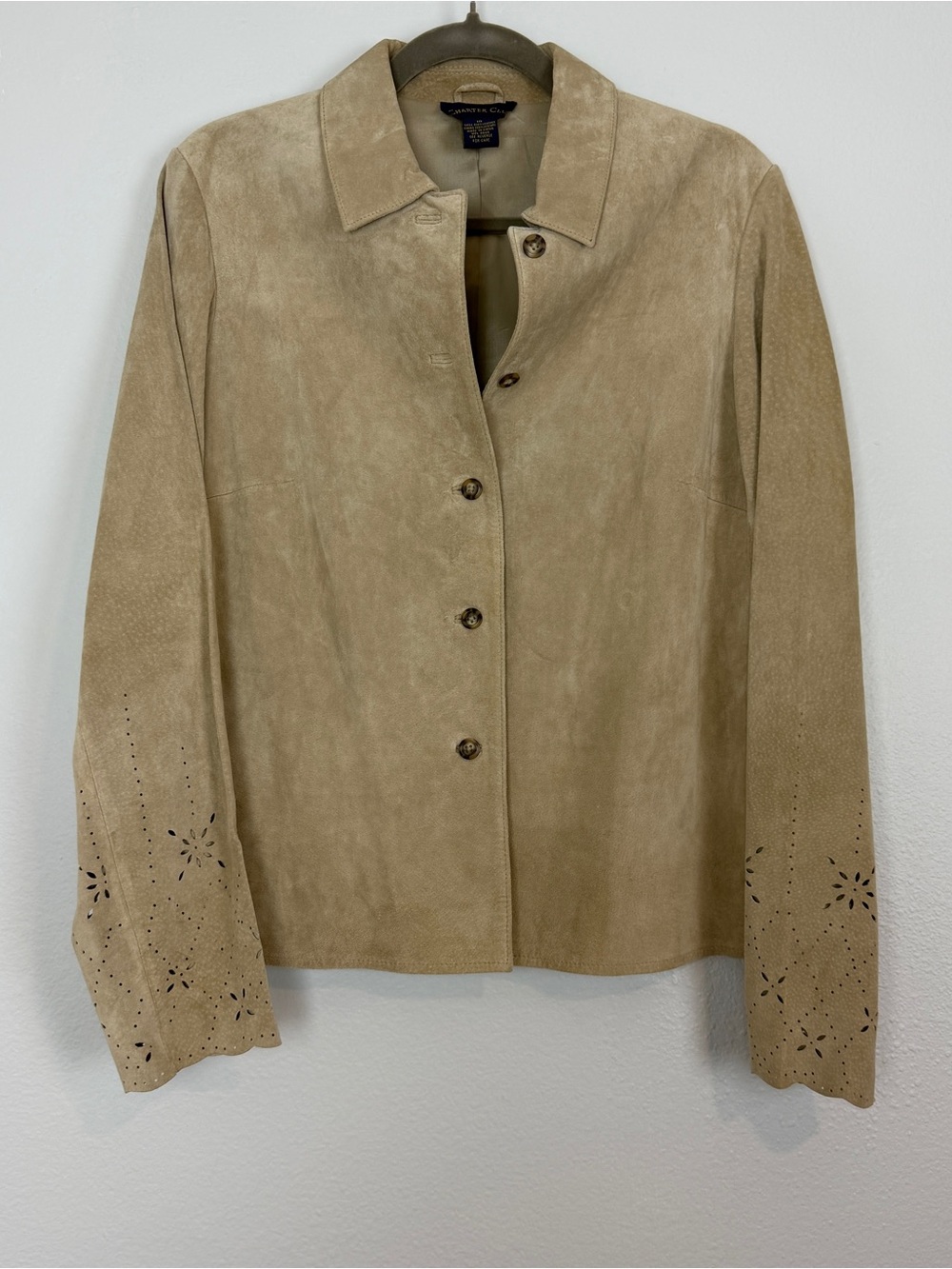 Genuine Leather Penny Lane Jacket 70s Boho Lightweight Western Cottage Tan 10